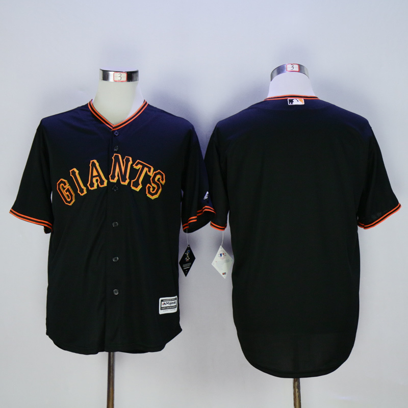 Men San Francisco Giants Blank Black MLB Jerseys->san francisco giants->MLB Jersey